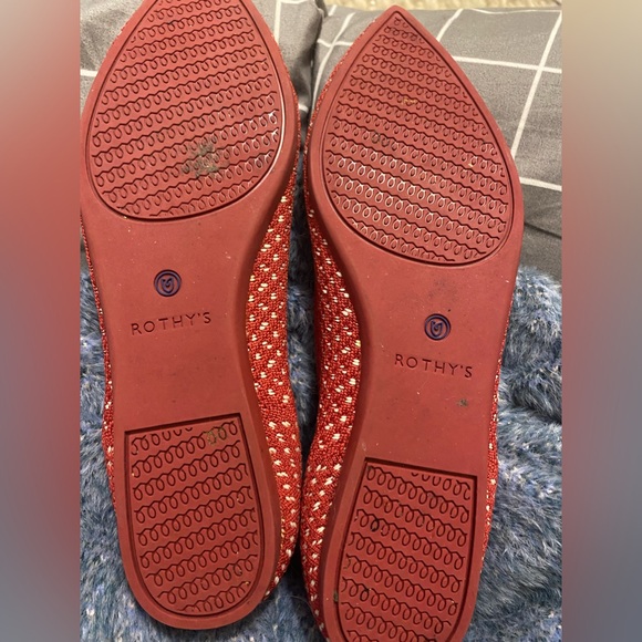 Rothy's 9.5 red check EUC - Picture 4 of 5